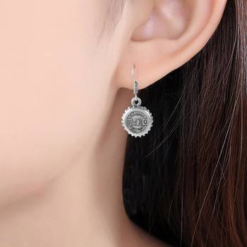 Brass oxidised silver fashion jewellery women earrings 4
