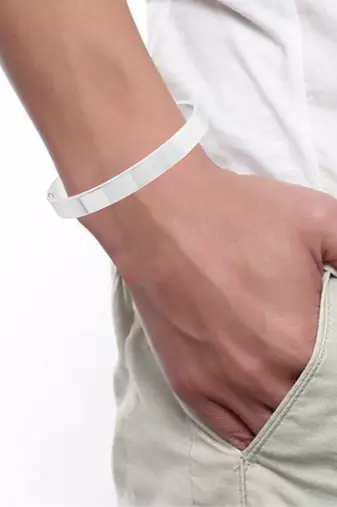 Stainless steel openable bangle kada unisex