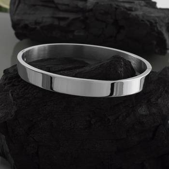 Stainless steel openable bangle kada unisex 4