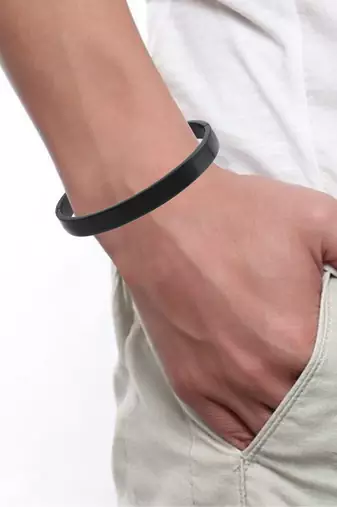 Brass black  openable bangle kada unisex