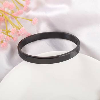 Brass black  openable bangle kada unisex 4