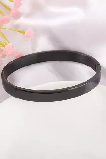 Brass black  openable bangle kada unisex