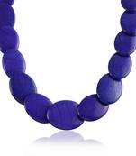 Natural lapis lazuli  broad fashion necklace women