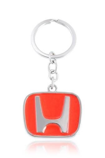 Stainless steel red keychain car accessory keyring