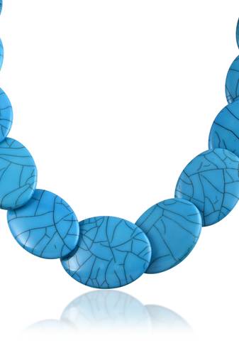 Natural turquoise firoza necklace women