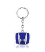 Stainless steel blue keychain car accessory keyring