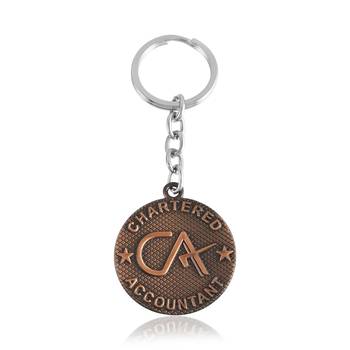 Pure copper ca keyring fashion keychain 1
