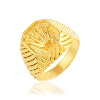 Brass gold men fashion finger ring 1