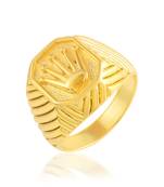 Brass gold men fashion finger ring