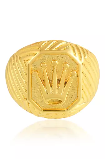 Brass gold men fashion finger ring