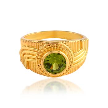 Brass goldplated astrology ratan jyotish finger ring 2