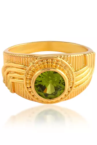 Brass goldplated astrology ratan jyotish finger ring