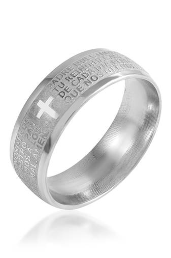 Brass  silverplated jesus prayer christian challa finger ring