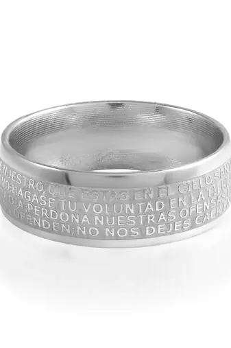brass silver-plated ring