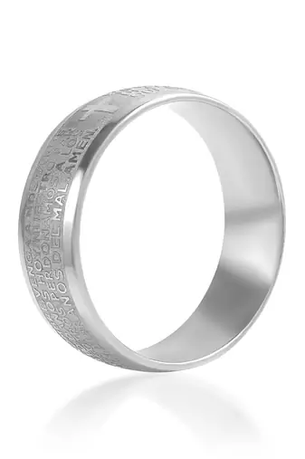 brass silver-plated ring