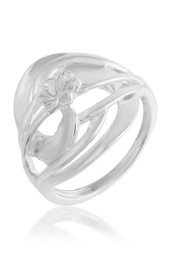 Brass silver women fashion finger ring