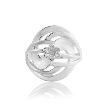 Brass silver women fashion finger ring 2