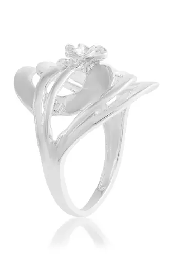 Brass silver women fashion finger ring