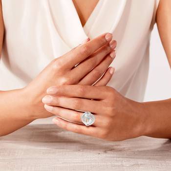 Brass silver women fashion finger ring 4