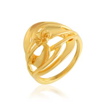 Brass gold traditional finger ring women fashion 1