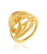 Brass gold traditional finger ring women fashion