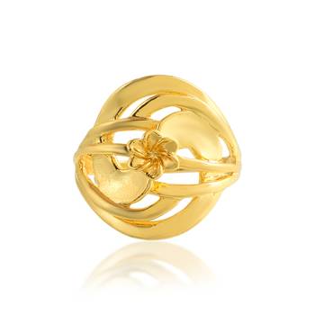 Brass gold traditional finger ring women fashion 2