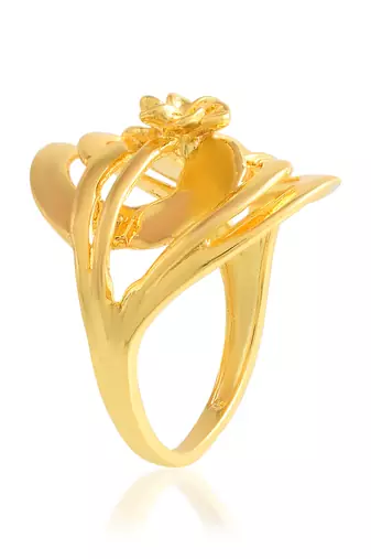 Brass gold traditional finger ring women fashion