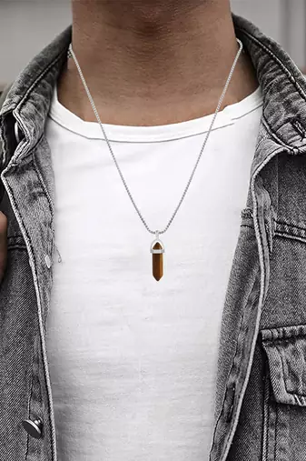 Natural tiger eye  health benificial reiki fengshui pendant