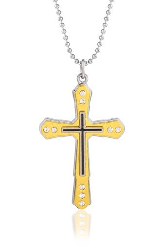 Stainless steel cross crucifix christian pendant