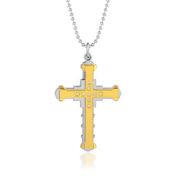 Dzine Trendz Pendant Stainless Steel Gold Silver 1