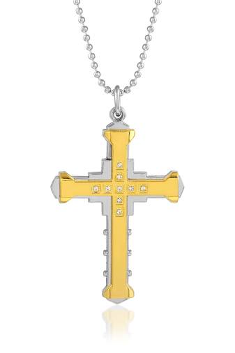 Stainless steel cross crucifix christian pendant