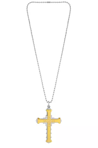 Dzine Trendz Pendant Stainless Steel Gold Silver