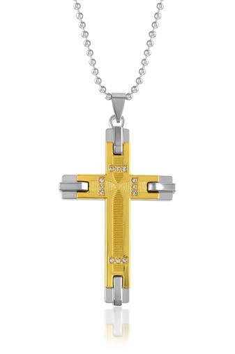 Stainless steel cross crucifix christian pendant