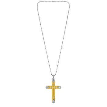 stainless steel cross pendant necklace 2