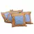 Sanganeri Golden Printed Cotton Cushion Cover Set Diwali Special Gift 302