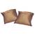 Golden Brown Jacquard 2 Pc. Cushion Covers Set Deepawali Gift 817