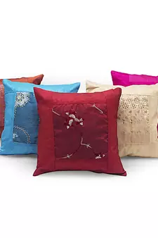 Embroidered Booti 5 Pc. Assorted Cushion Cover Set Diwali Gift 511