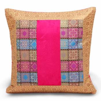 Assorted Velvet N Brocade 5 Pc. Cushion Covers Set Diwali Special Gift 457 3