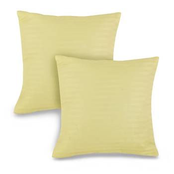 Striped Design Cream 2 Pc Cotton Cushion Cover Set Diwali Special Gift 880 1