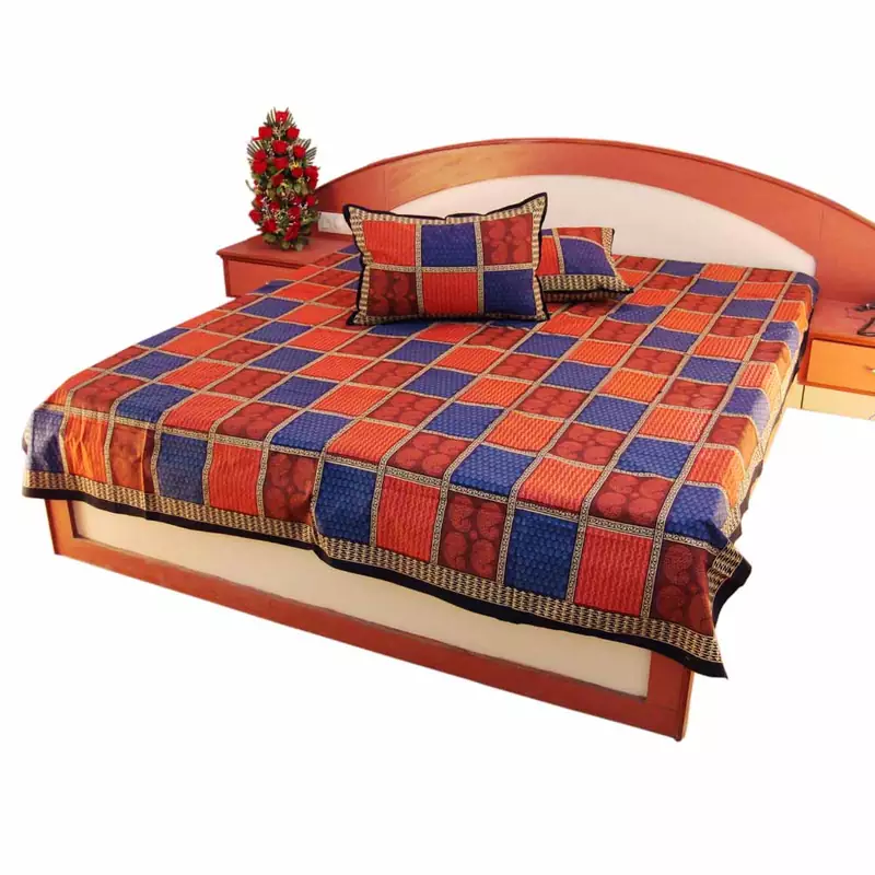 Pure Cotton Royal Double Bed Sheet Home Furnishing Deepawali Gift 302