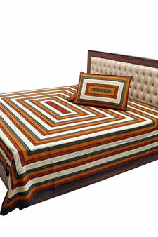 Handblock Cotton Jaipur Print Double Bed Sheet Deepawali Special Gift 315