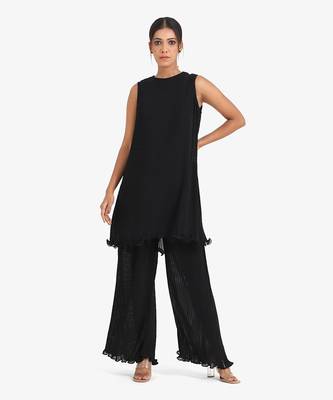 Black solid co-ord set 1
