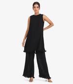 Black solid co-ord set