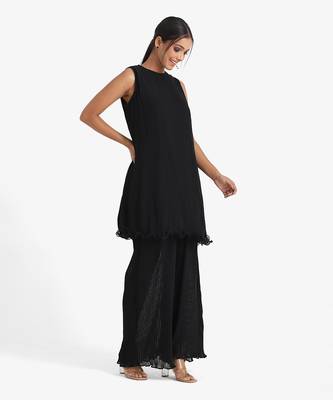 Black solid co-ord set 3