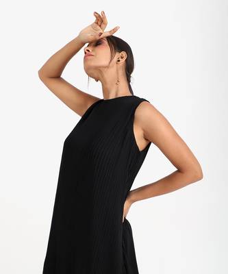 Black solid co-ord set 4