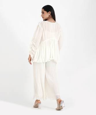 White solid co-ord set 5