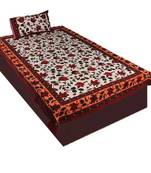 Jaipuri Pure Cotton Colorful Single Bedsheet Set Diwali Gift 416