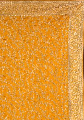  Vichitra Silk Heavy Embroidery designer saree for women 7