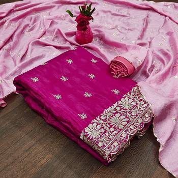 Zeepkart rani cotton_silk embroidered dressmaterials Unstitched Salwar Suit 1