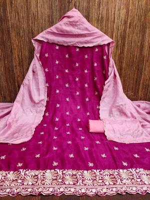 Zeepkart rani cotton_silk embroidered dressmaterials Unstitched Salwar Suit 2